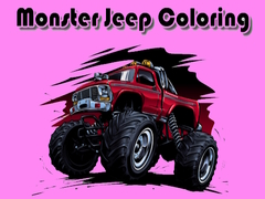 Spill Monster Jeep Coloring