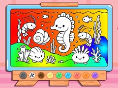Spill Coloring Book: Kawaii Sea Animals