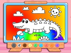 Spill Coloring Book: Crocodile