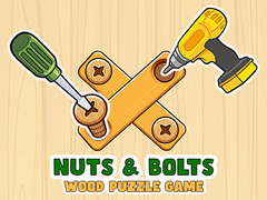 Spill Nuts & Bolts Wood Puzzle Game