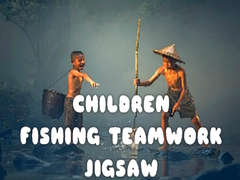 Spill Children Fishing Teamwork Jigsaw