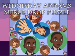Spill Wednesday Addams Merge Drop Puzzle
