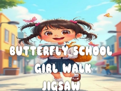 Spill Butterfly School Girl Walk Jigsaw