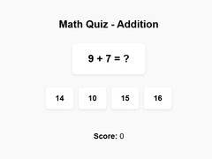 Spill Math Quiz Addition