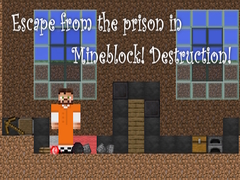 Spill Escape from the prison in Mineblock! Destruction!