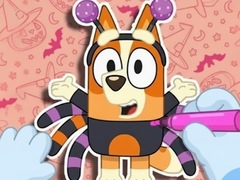 Spill Coloring Book: Halloween Spooky Bingo & Bluey