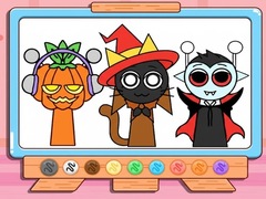 Spill Coloring Book: Incredibox Sprunki Halloween