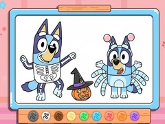 Spill Coloring Book: Bluey Halloween Costume