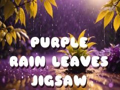 Spill Purple Rain Leaves Jigsaw