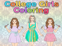 Spill College Girls Coloring