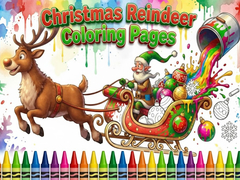 Spill Christmas Reindeer Coloring Pages