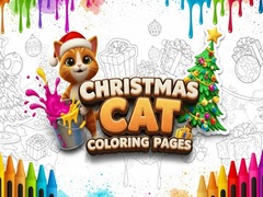 Spill Christmas Cat Coloring Pages