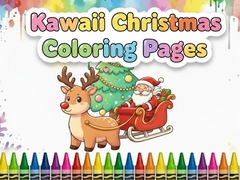 Spill Kawaii Christmas Coloring Pages