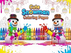 Spill Cute Snowman Coloring Pages
