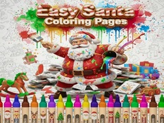 Spill Easy Santa Coloring Pages