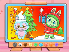Spill Coloring Book: Christmas Labubu