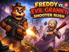 Spill Freddy vs Evil Granny Shooter Rush
