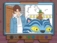 Spill Coloring Book: Kpop Jinu & Blue Tiger