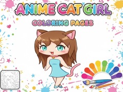 Spill Anime Cat Girl Coloring Pages