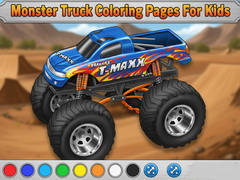 Spill Monster Truck Coloring Pages For Kids