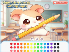 Spill Cute Anime Animals Coloring Pages