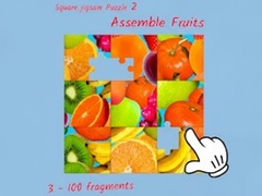 Spill Square jigsaw Puzzle 2 - Assemble Fruits