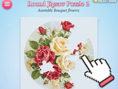 Spill Round jigsaw Puzzle 2 - Assemble Bouquet flowers