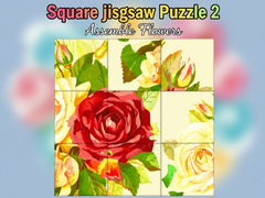 Spill Square jigsaw Puzzle 2  Assemble Flowers