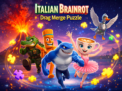 Spill Italian Brainrot Drag Merge Puzzle