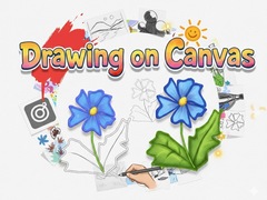 Spill Drawing on Canvas