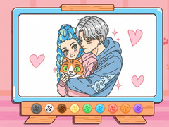 Spill Coloring Book: Kpop Valentine's Day