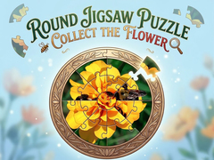 Spill Round jigsaw Puzzle - Collect the Flower