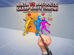 Spill Ninja vs Ragdolls: Sharp Knife Throw!
