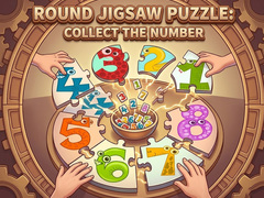 Spill Round jigsaw Puzzle - Collect the Number
