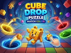 Spill Cube Drop Puzzle: Match Color