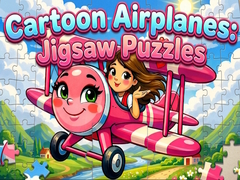 Spill Cartoon Airplanes: Jigsaw Puzzles