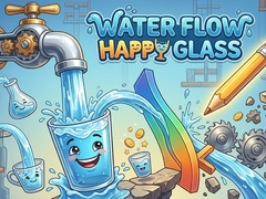 Spill Water Flow Happy Glass