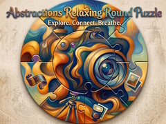 Spill Abstractions Relaxing Round Puzzle