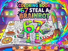 Spill Coloring Book: 67 Steal A Brainrot