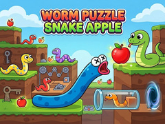 Spill Worm Puzzle: Snake Apple