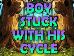 Spill Boy Stuck with His Cycle