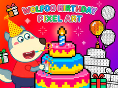 Spill Wolfoo Birthday Pixel Art
