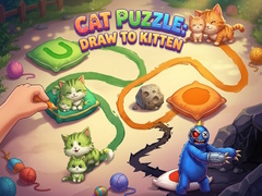 Spill Cat Puzzle: Draw To Kitten
