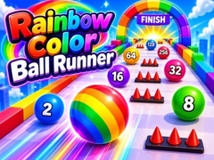 Spill Rainbow Color Ball Runner