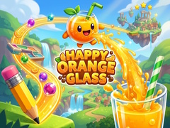 Spill Happy Orange Glass